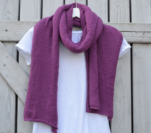 Cotton merino šál - vřesový — foto 6