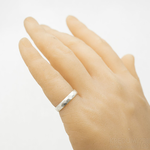 Stříbrné snubní prsteny - Rock silver — foto 4