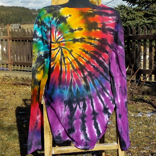 Batikované tričko Psychedelická spirála 3XL — foto 2