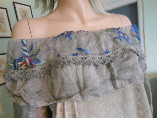 Boho tunika s výšivkou, vel.UNI — foto 3