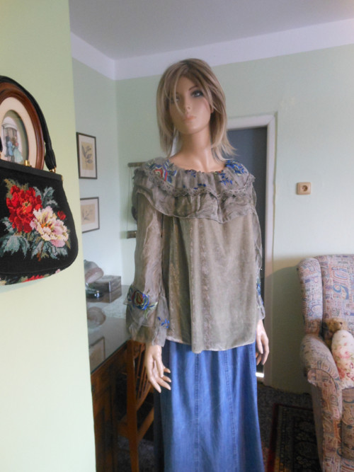 Boho tunika s výšivkou, vel.UNI — foto 2