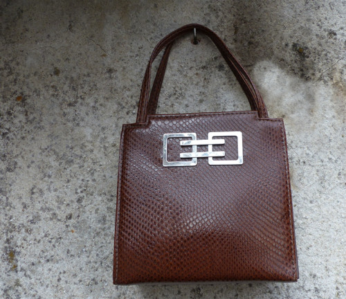 Hadí geometrie...retro rámová kabelka — foto 4