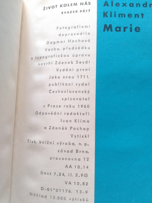 Kniha, Alexandr Kliment - Marie — foto 3