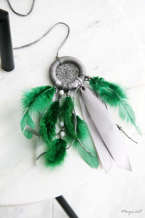 Šedozelený minilapač DREAM CATCHER — foto 2
