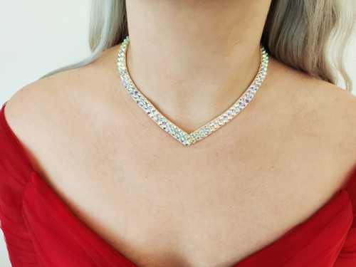 Náhrdelník s AB crystaly Simple — foto 4
