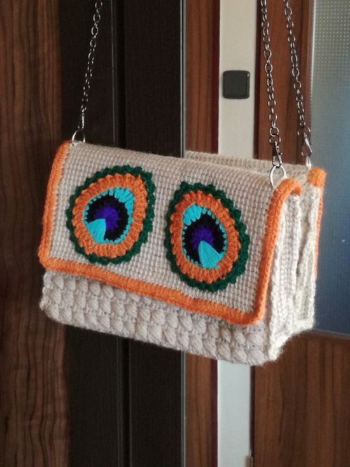 Kabelka crossbody "paví oko" — foto 2