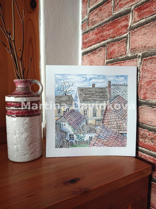 Nad střechami starého městečka — foto 2