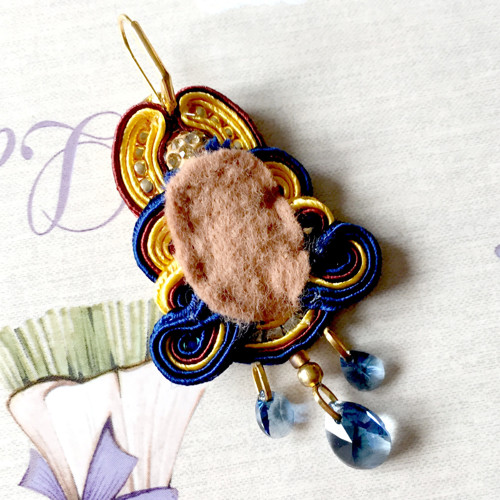 Soutache náušnice "Fantasy" — foto 5