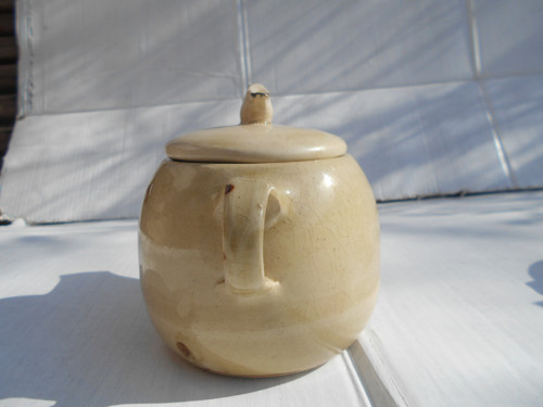 Béžová konvička s ptáčkem, 550 ml — foto 6