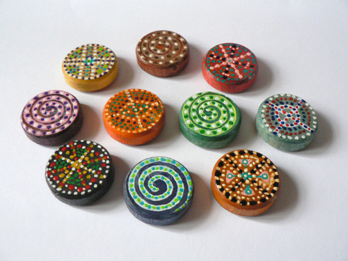 Mandala dřevěná magnetická — foto 3