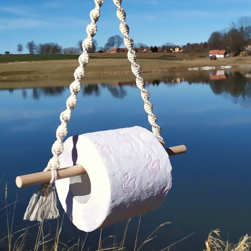 Macramé držák na toaletní papír — foto 3
