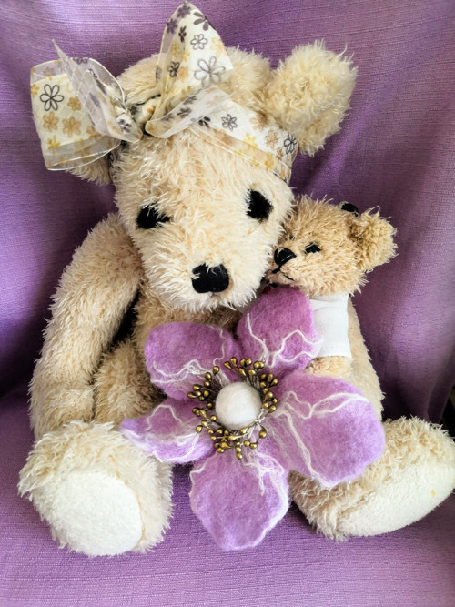 Fialová plstěná — foto 2