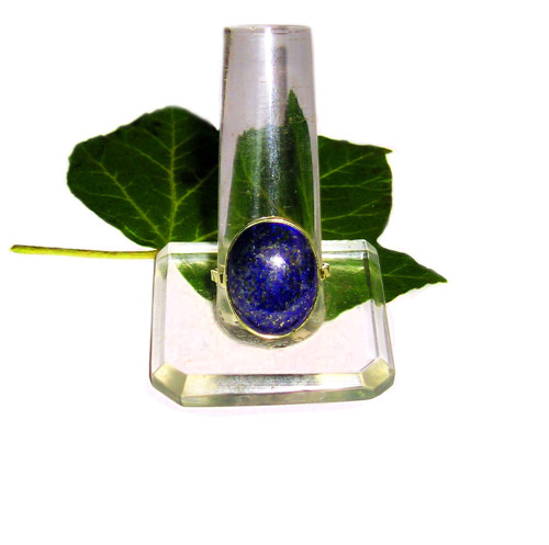 ZLATÝ prsten EXTRA LAPIS LAZULI 20*15 — foto 2