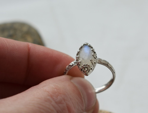 "měsíční" prsten - Ag — foto 6