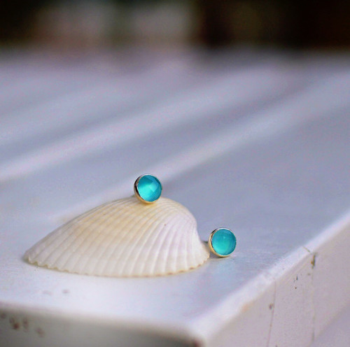 Fazetovaný Chalcedon, AG prsten 6 mm — foto 4