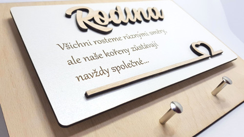 Věšák na klíče "Rodina" — foto 3