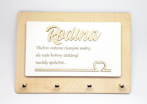 Věšák na klíče "Rodina" — foto 2