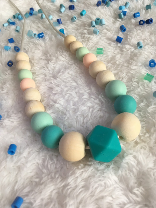 Kousací korále Amo turquoise — foto 4