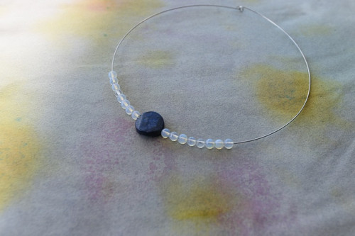 Náhrdelník - opál a lapis lazuli — foto 2