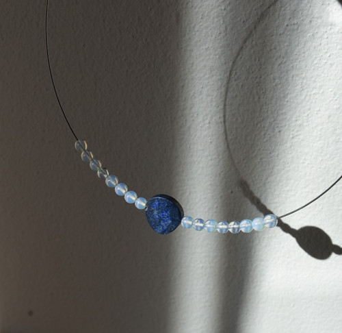 Náhrdelník - opál a lapis lazuli — foto 3