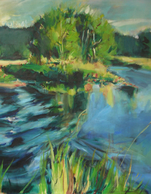 Šumava 3- olejomalba, originál 105cm x 70cm — foto 2