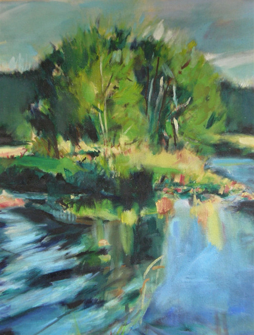 Šumava 3- olejomalba, originál 105cm x 70cm — foto 5