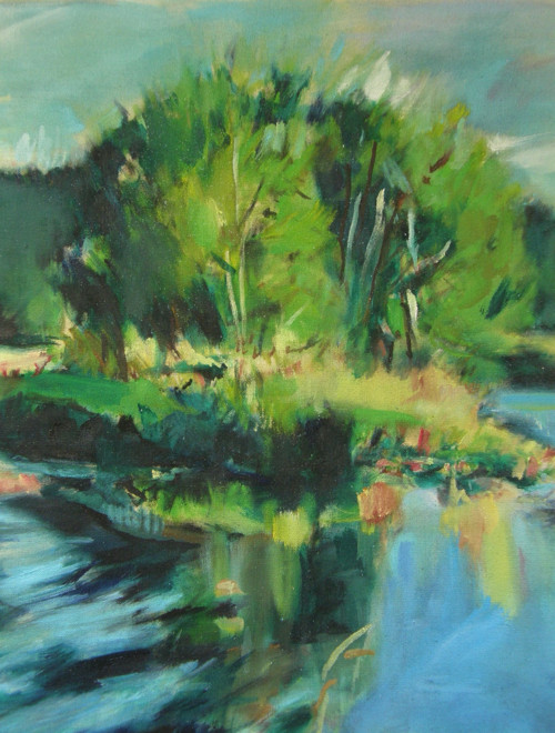 Šumava 3- olejomalba, originál 105cm x 70cm — foto 4