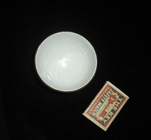 Starožitná porcelánová MISTIČKA, ruční malba — foto 4