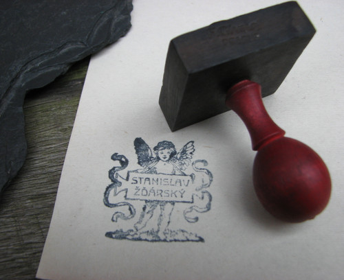 Knihy andělské...razítko, ex libris — foto 5