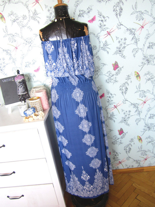 Boho šaty ala modrotisk — foto 6