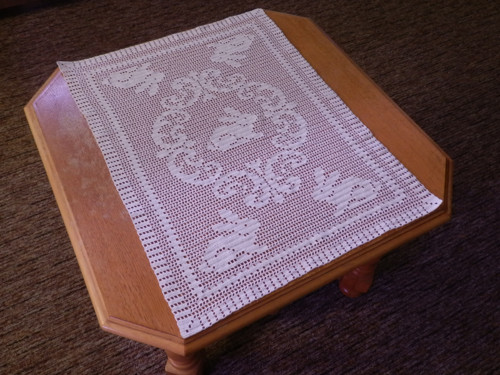 H13 - háčkovaná dečka, 56x42 cm — foto 2