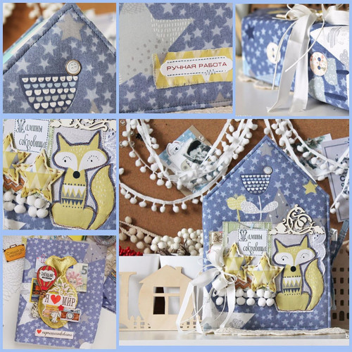 Bavlněné látky pro patchwork, sada - "lesní — foto 4