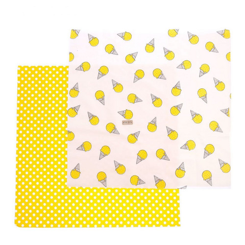 Bavlněné látky pro patchwork, sada - citronová — foto 3