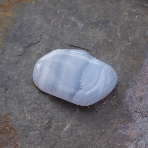 Chalcedon krajkový, výběr. valounek — foto 2