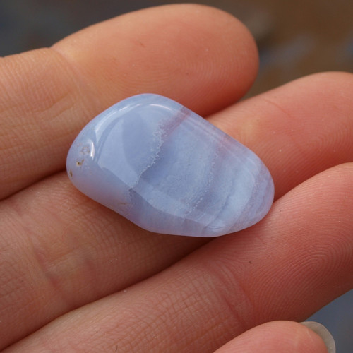 Chalcedon krajkový, výběr. valounek — foto 5