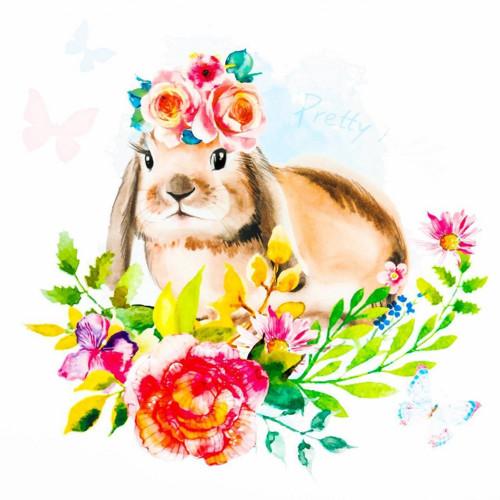 Nažehlovací obrázek "Pretty rabbit", termo — foto 3