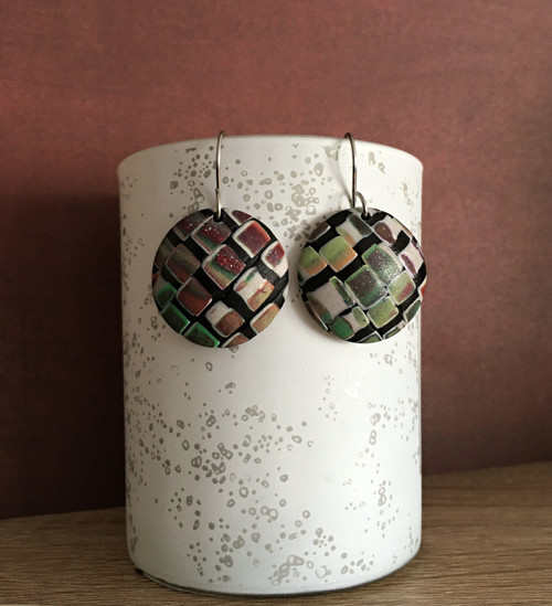 Mozaika- náušnice — foto 3