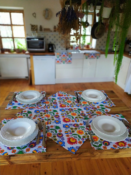 Folklorní prostírání set - 4 ks — foto 3