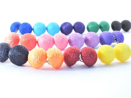 Náušnice bobule pearl purple — foto 2