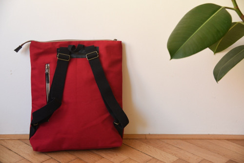 JUSTBACKPACK - batoh - červený II — foto 2