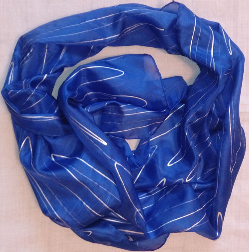 Královská modrá - šála 180 x 45 — foto 2