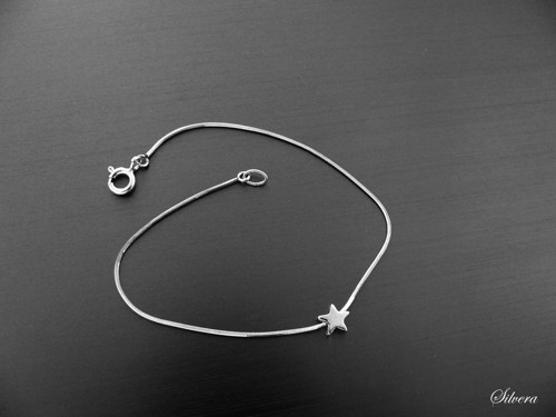 Stříbrný 925 Náramek TINY STAR hvězdička — foto 4