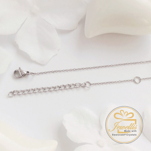Ocelový náhrdelník Swarovski srdce — foto 3
