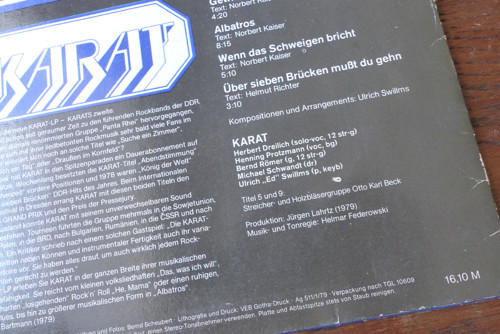 LP Karat - Uber sieben Brucken — foto 3