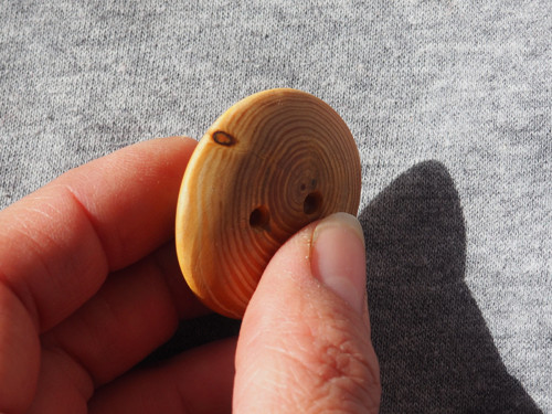 Knoflík střední modřínový — foto 2
