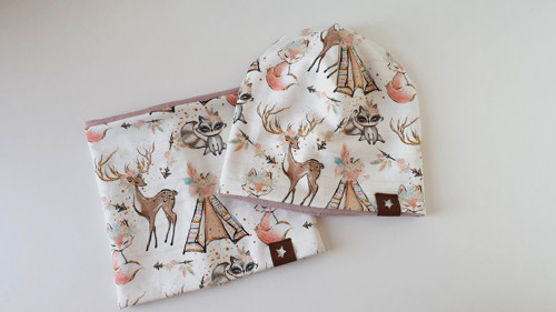 Oboustranná čepice * Boho zvířátka — foto 2