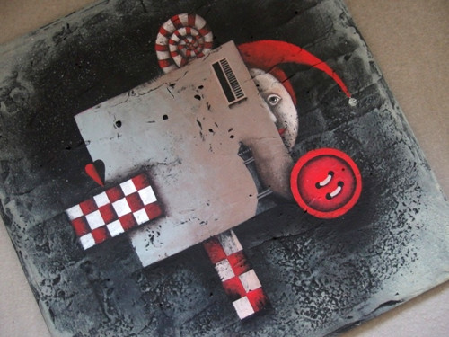 Šašek a královna (34x34) — foto 5