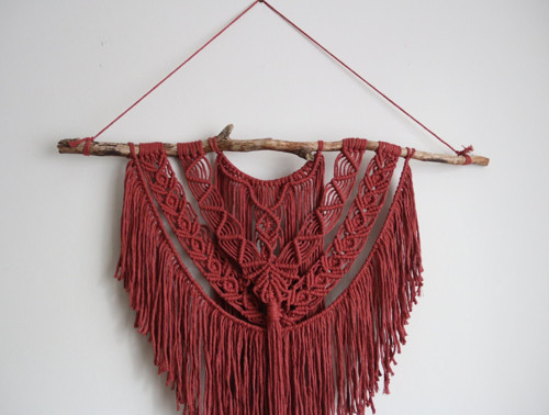 Macramé nástěnný závěs velký — foto 2