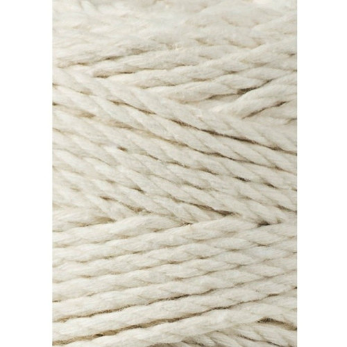 Macramé závěs trojitý krémovo-perlový — foto 2