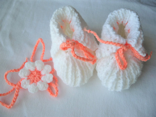Čelenka+capáčky-sada bílo-oranžová — foto 2